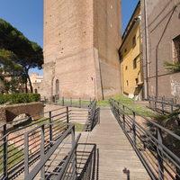 Market of Trajan - Exterior: View of Milizie Tower