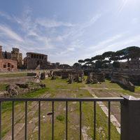 Forum of Trajan - Exterior: View from SE end of Basilica Ulpia