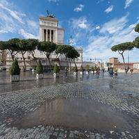 Via dei Fori Imperiali - View of Vittorio Emanuele II, Altare della Patria,  Trajan’s Column, Market of Trajan, and SS Nome di María