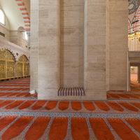 Suleymaniye Camii - Interior: Southern corner of the prayer area
