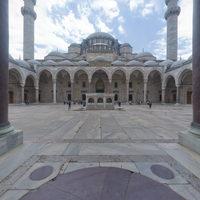 Suleymaniye Camii - Exterior: Courtyard arcade