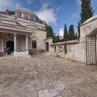 Sultan Selim Camii - Exterior: East entrance and plaza
