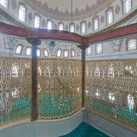 Beylerbeyi Camii - Interior: Central Prayer Hall, North Corner Gallery Level