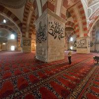 Eski Camii - Interior: Central Prayer Hall, Northwest Wall, North Corner