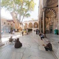 Eyup Sultan Camii - Exterior: Northwest Courtyard, South Corner