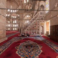 Fatih Camii - Interior: Central Prayer Hall, South Corner
