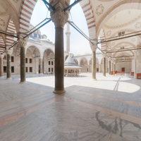 Fatih Camii - Exterior: Northwest Courtyard, North Corner
