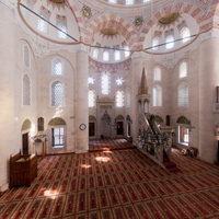 Nisanci Mehmet Pasha Camii - Interior: Central Prayer Hall, Northwest Elevation, North Corner