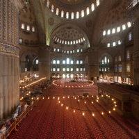 Sultan Ahmed Camii - Interior: Central Prayer Hall, Southwest Gallery Level