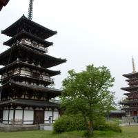 Yakushiji - Exterior: Temple Complex from the East