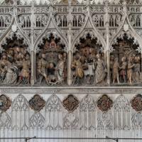  Cathedrale Notre-Dame - Interior: north choir, choir screen depicting the martyrdom of Saint-Jean