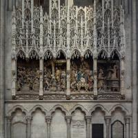  Cathedrale Notre-Dame - Interior: northwest transept, choir screen depicting the Holy temple at Jerusalem