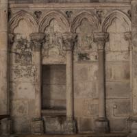  Cathedrale Notre-Dame - Detail: radiating chapels blind trefoil arcading