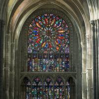  Cathedrale Notre-Dame - Interior: south transept rose