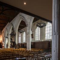 Eglise Saint-Leu - Interior: narthex looking into the nave