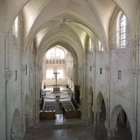 Église Saint-Martin de Champeaux - Interior, nave looking east from clerestory level