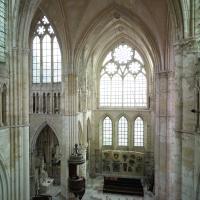 Église Saint-Ferréol d'Essômes-sur-Marne - Interior,  south transept from north transept triforium level
