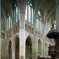 Église Saint-Ferréol d'Essômes-sur-Marne - Interior, north chevet and north transept elevation