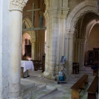 Église Saint-Denis de Foulangues - Interior, north chevet aisle looking west