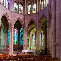 Abbaye Notre-Dame-des-Ardents-et-Saint-Pierre de Lagny-sur-Marne - Interior, northeast chevet elevation