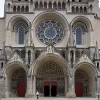 Cathédrale Notre-Dame de Laon - Exterior, western frontispiece portals