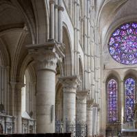 Cathédrale Notre-Dame de Laon - Interior, chevet, northern arcade and choir stalls