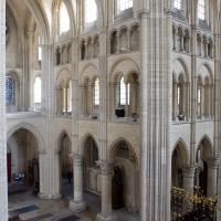 Cathédrale Notre-Dame de Laon - Interior, north transept, from gallery level looking northeast