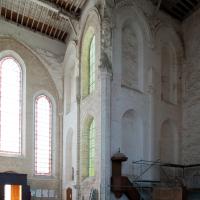 Église Saint-Mathurin de Larchant - Interior, crossing looking southwest into south transept