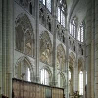 Cathédrale Saint-Étienne de Meaux - Interior, north chevet elevation with flying gallery