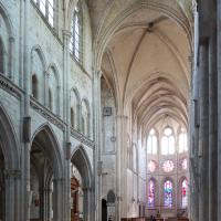 Moret-sur-Loing, Église Notre-Dame - Interior, north nave elevation looking east