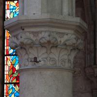 Moret-sur-Loing, Église Notre-Dame - Interior, chevet, south arcade, pier capital