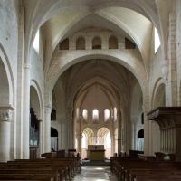 Église Saint-Denis de Morienval - Interior, nave looking east