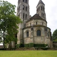 Église Saint-Denis de Morienval - Exterior, chevet elevation and eastern towers