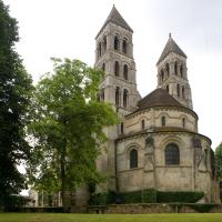 Église Saint-Denis de Morienval - Exterior, chevet elevation and eastern towers