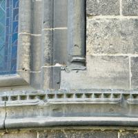 Cathédrale Notre-Dame de Noyon - Exterior, chevet, stringcourse at base of northern chapel window