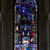 Église Saint-Pierre d'Orbais - Interior, axial chapel stained glass window