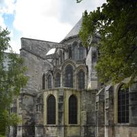 Basilique Saint-Remi de Reims - Exterior, east chevet elevation and radiating chapel