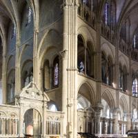 Basilique Saint-Remi de Reims - Interior, north transept, east elevation and north chevet elevation from crossing