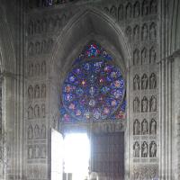 Cathédrale Notre-Dame de Reims - Interior, nave, inner west wall 