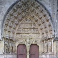 Cathédrale Notre-Dame de Reims - Exterior, north transept, center portal of the Saints