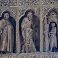 Cathédrale Notre-Dame de Reims - Interior, nave, inner west wall sculpture