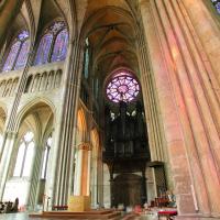 Cathédrale Notre-Dame de Reims - Interior, north transept, crossing and nave