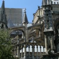 Cathédrale Notre-Dame de Reims - Exterior, chevet, flying  buttresses