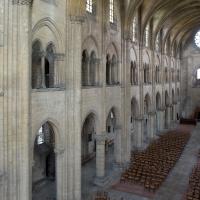 Église de Saint-Leu-d'Esserent - Interior, south nave elevation from triforium level