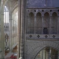 Collégiale Saint-Quentin - Interior, eastern north transept, west elevation from triforium level