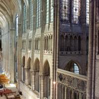 Collégiale Saint-Quentin - Interior, eastern north transept and north choir elevation from triforium level