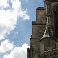 Collégiale Saint-Quentin - Exterior, eastern south transept, profile