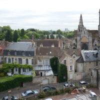 Cathédrale Notre-Dame de Senlis - Exterior, cityscape from south clerestory level of cathedral