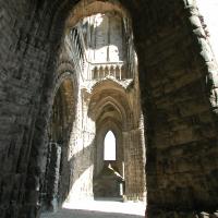 Église Saint-Jean-des-Vignes de Soissons - Interior, ruins of narthex looking north