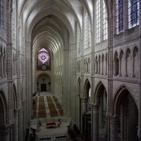 Cathédrale Saint-Gervais-Saint-Protais de Soissons - Interior, chevet, triforium level looking northwest